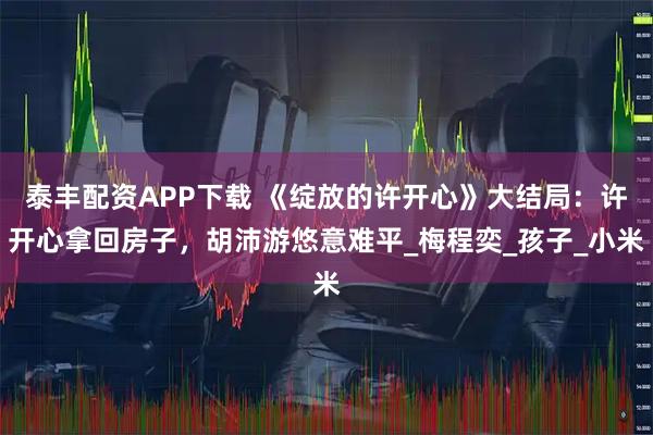 泰丰配资APP下载 《绽放的许开心》大结局：许开心拿回房子，胡沛游悠意难平_梅程奕_孩子_小米